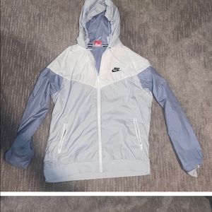 Nike blue/white windbreaker